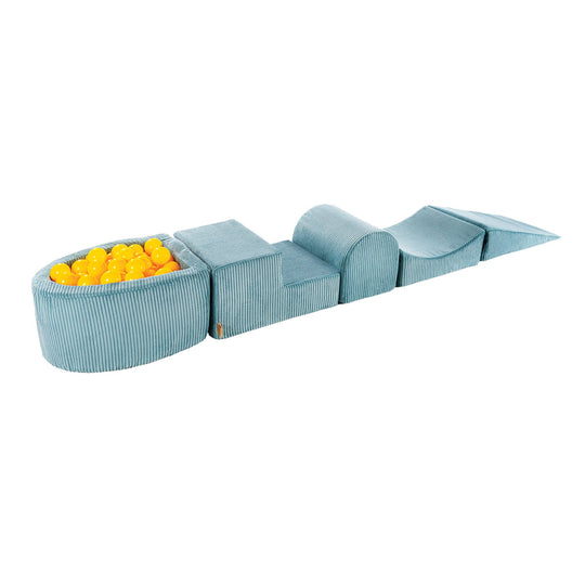 Esthetische Turquoise Foam Speelset met Kleine Ballenbak incl 100 Ballen