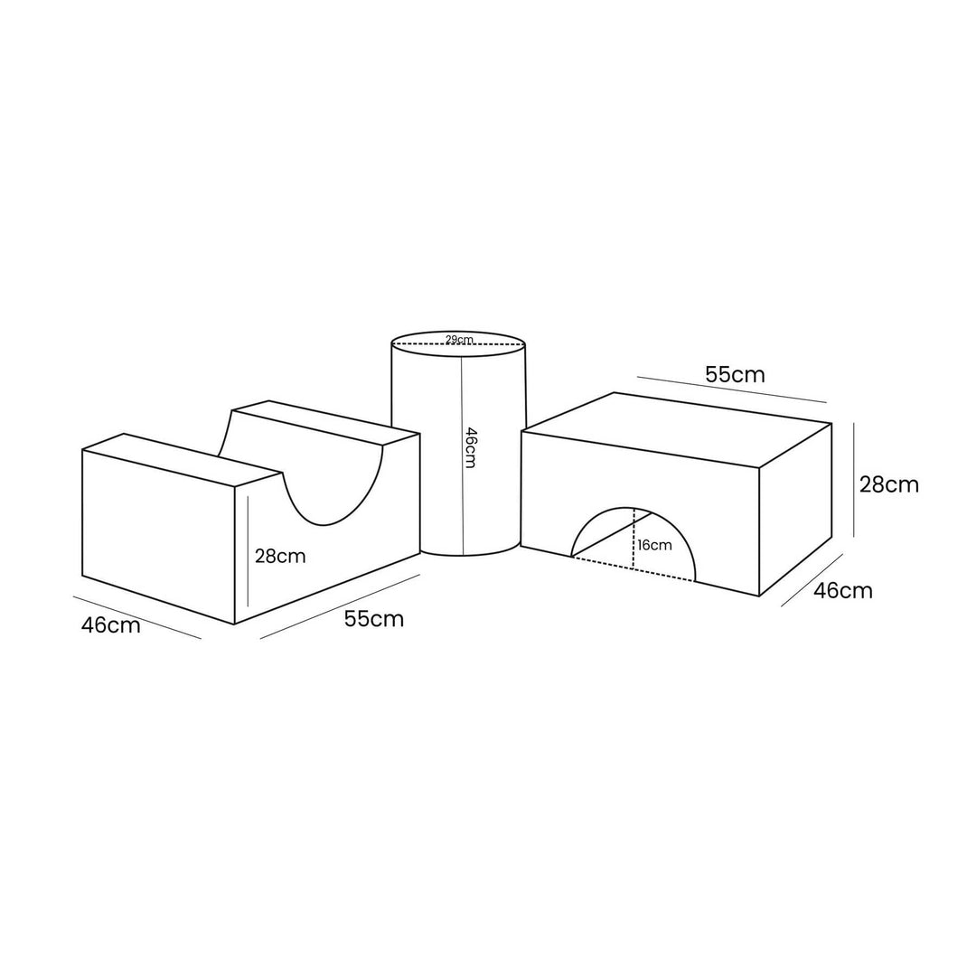 Bearly Shape Set - 3 Elementen Bruin