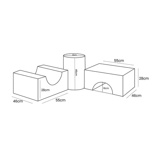 Bearly Shape Set - 3 Elementen Bruin