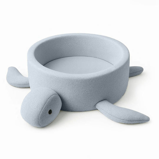 Boucle Turtle Ball Pit for Children - Dusty Ice Blue