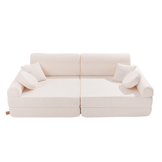 Speelbank Premium Boucle Wit