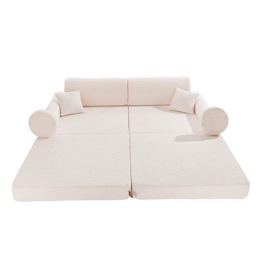 Speelbank Premium Boucle Wit