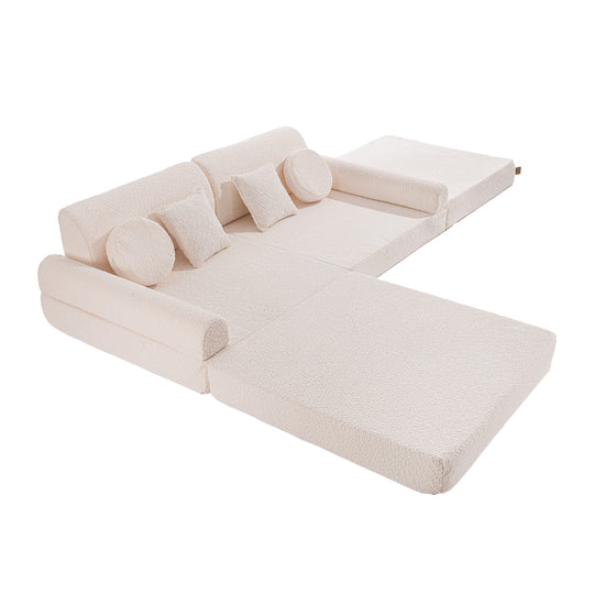 Speelbank Premium Boucle Wit