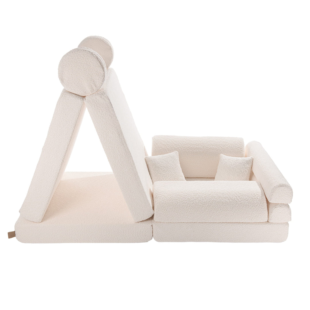 Speelbank Premium Boucle Wit