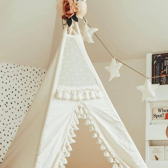Peonies Flower Garland for Teepee Decoration - Teepee Accessory