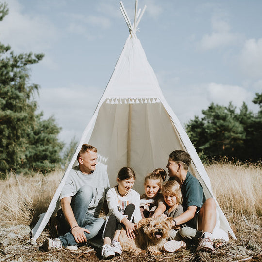 Tipi-tent voor buiten voor volwassenen en kinderen, 2,38 m hoog
