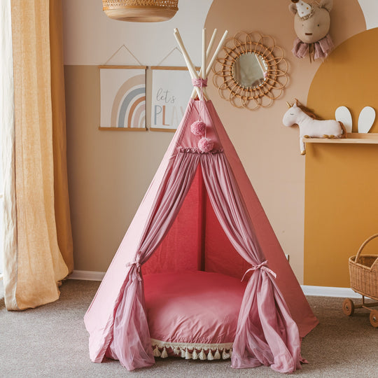Fairy Kids Speeltent Met Tule in Roze