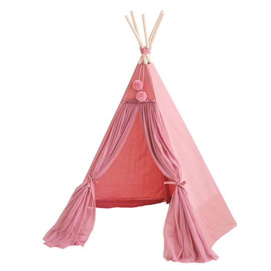 Fairy Kids Speeltent Met Tule in Roze