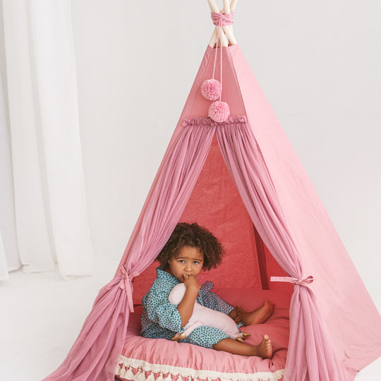 Fairy Kids Speeltent Met Tule in Roze