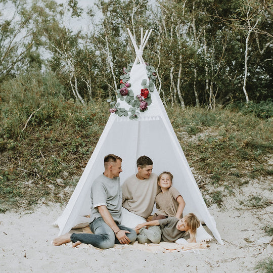 Tipi-tent voor buiten voor volwassenen en kinderen, 2,38 m hoog