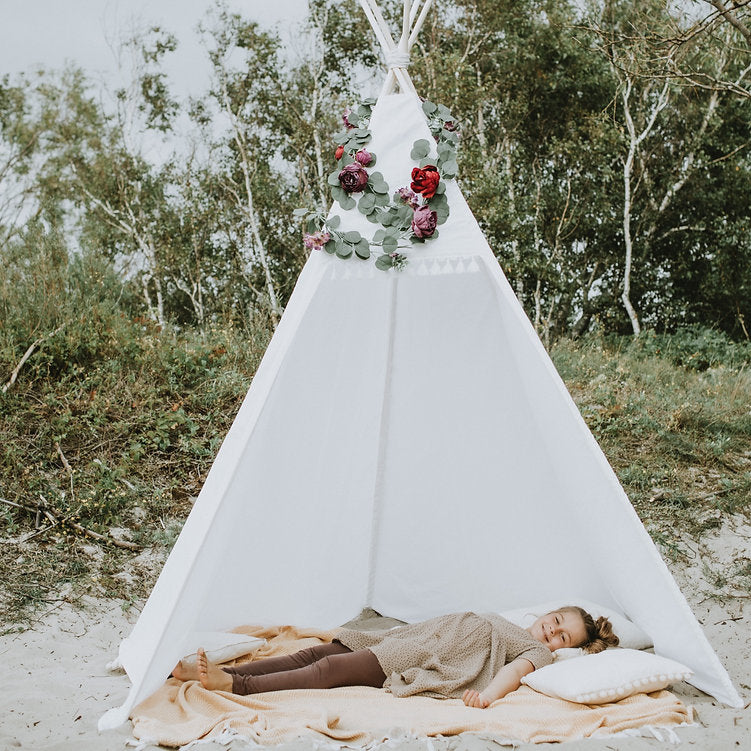Tipi-tent voor buiten voor volwassenen en kinderen, 2,38 m hoog