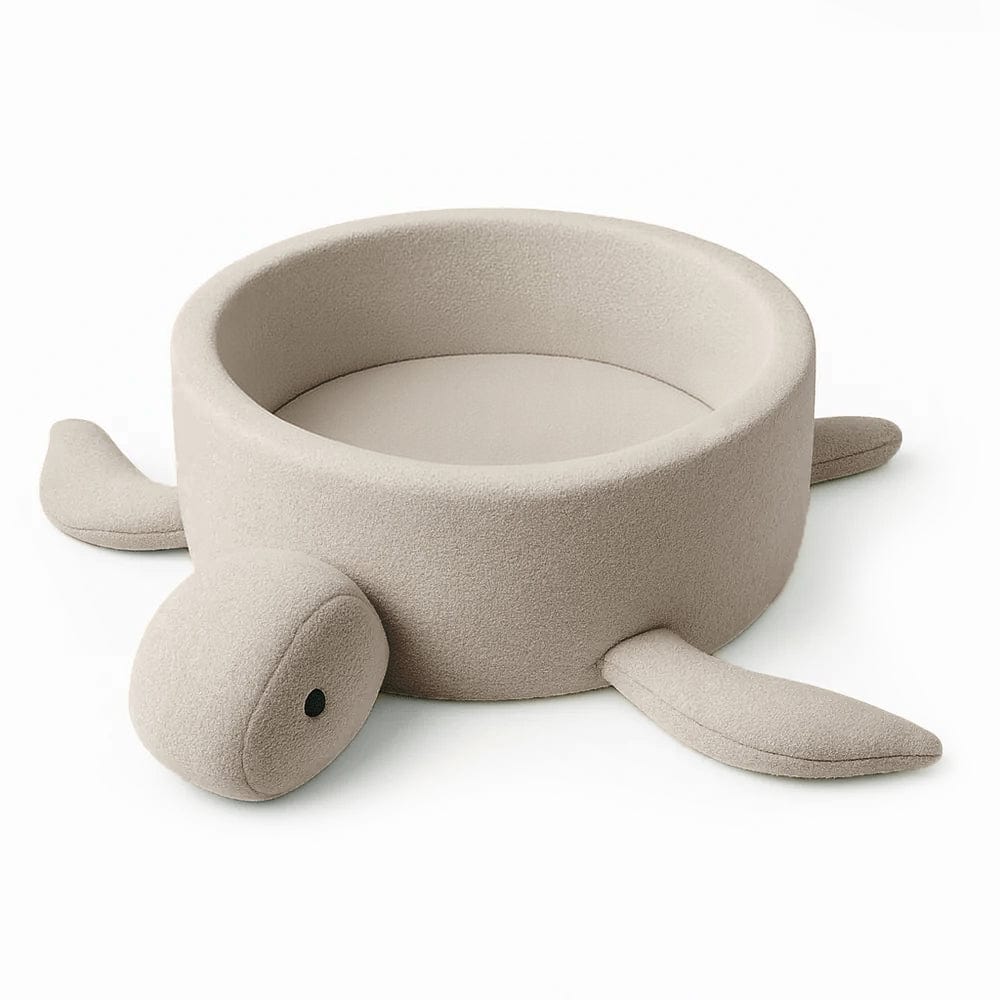 Boucle Turtle Ball Pit for Children - Oat Biscuit Beige