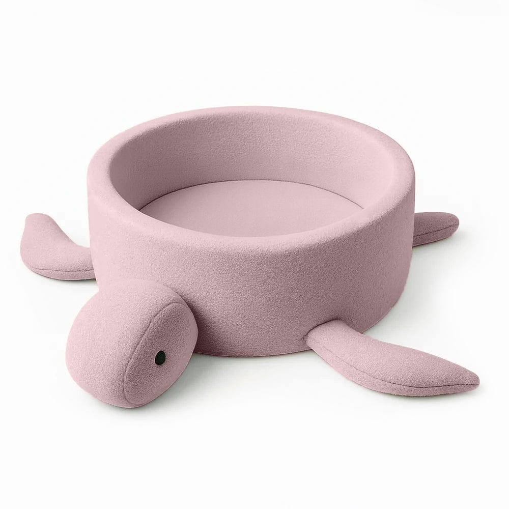 Boucle Turtle Ball Pit for Children - Raspberry Glaze Pink
