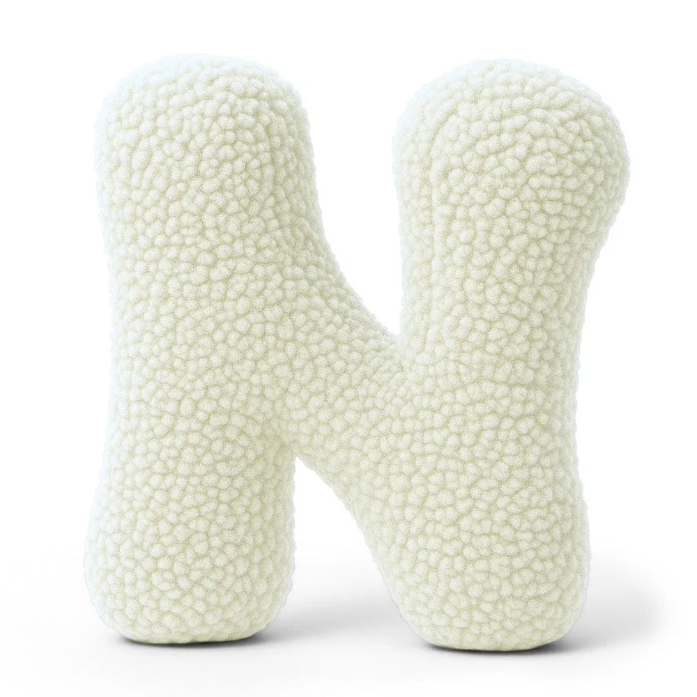Alfabetletterkussen – Decoratief knuffelbeest voor kinderen