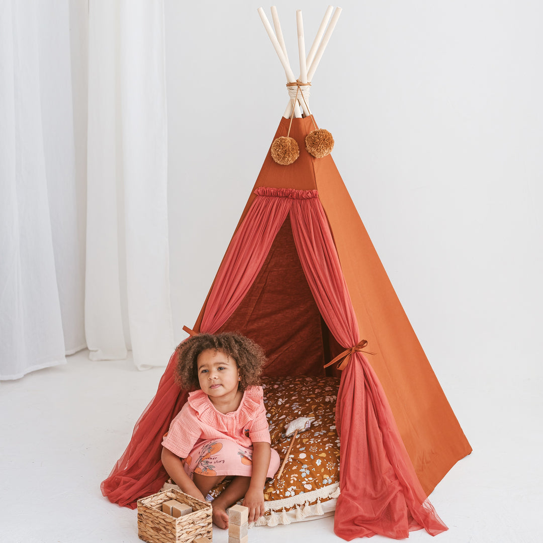Fairy Kids Speeltent Met Tule in Cognac